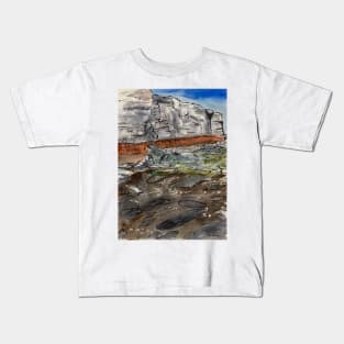 Red Rocks on the North Norfolk Coast Kids T-Shirt